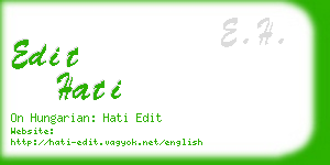 edit hati business card